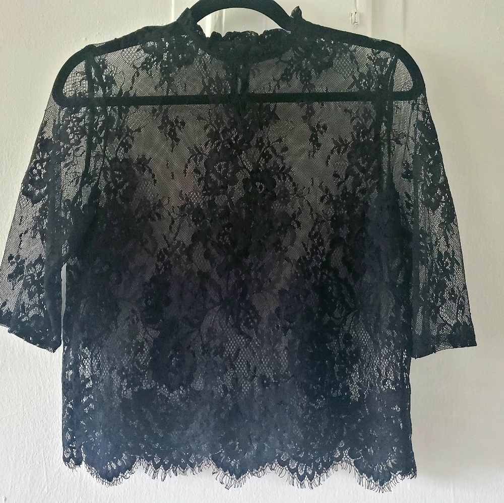 Lace Blouse 3-Quarter Sleeves